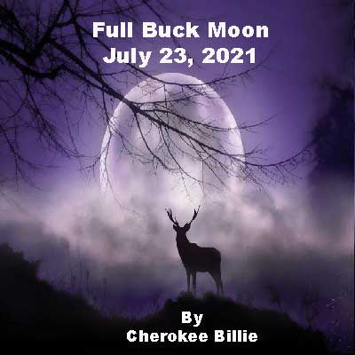 Full Buck Moon July 23, 2021 in Aquarius
