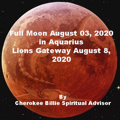 Full Moon August 03, 2020 in Aquarius