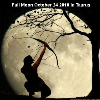 Full Moon October 24, 2018 in Taurus
