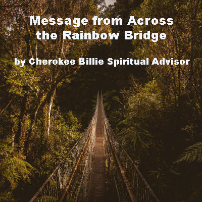Message from Across the Rainbow Bridge