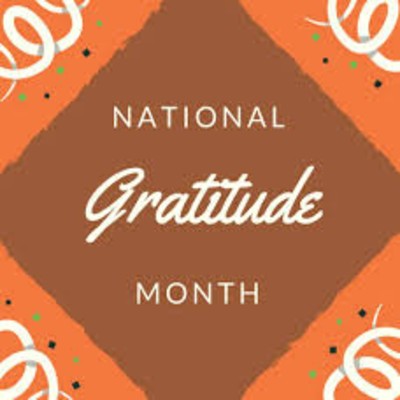 Happy National Gratitude Month!