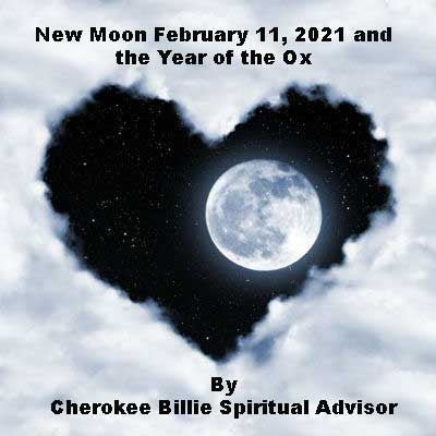 New Moon February 11, 2021 and the Year of the Ox