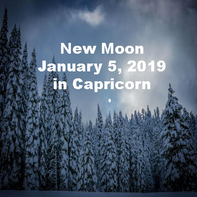 New Moon January 5, 2019 in Capricorn