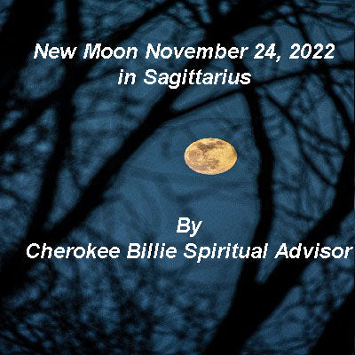 New Moon November 24, 2022 in Sagittarius