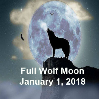 Full Wolf Moon January 1, 2018